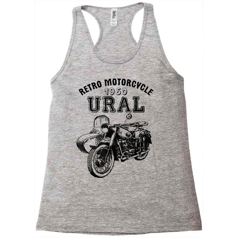 Retro Motorcycle Ural T Shirt   Vintage Sidecar Motorbike Racerback Tank by ReagerAero | Artistshot