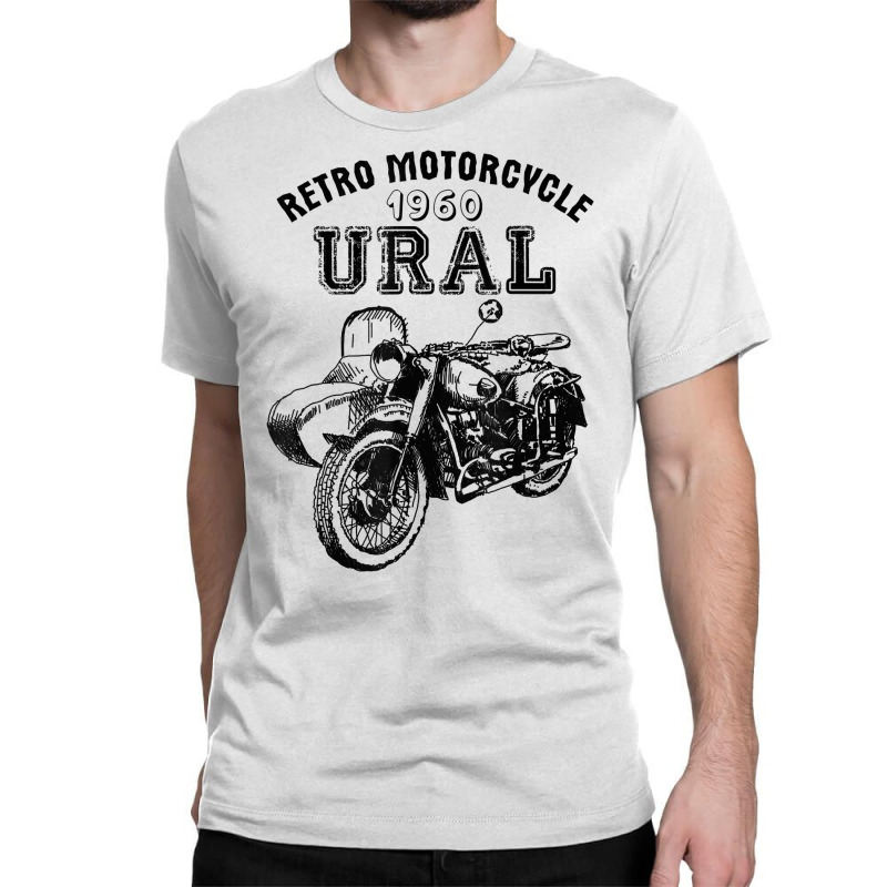 Retro Motorcycle Ural T Shirt   Vintage Sidecar Motorbike Classic T-shirt by ReagerAero | Artistshot