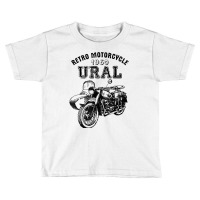 Retro Motorcycle Ural T Shirt   Vintage Sidecar Motorbike Toddler T-shirt | Artistshot