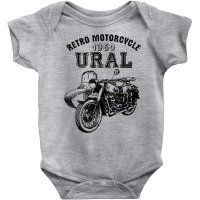 Retro Motorcycle Ural T Shirt   Vintage Sidecar Motorbike Baby Bodysuit | Artistshot