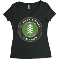 Saint Mary's River State Park Maryland Md Forest Vacation T Shirt Women's Triblend Scoop T-shirt | Artistshot