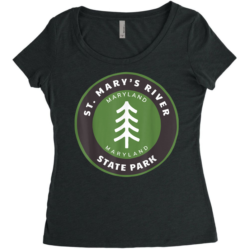 Saint Mary's River State Park Maryland Md Forest Vacation T Shirt Women's Triblend Scoop T-shirt by ReagerAero | Artistshot