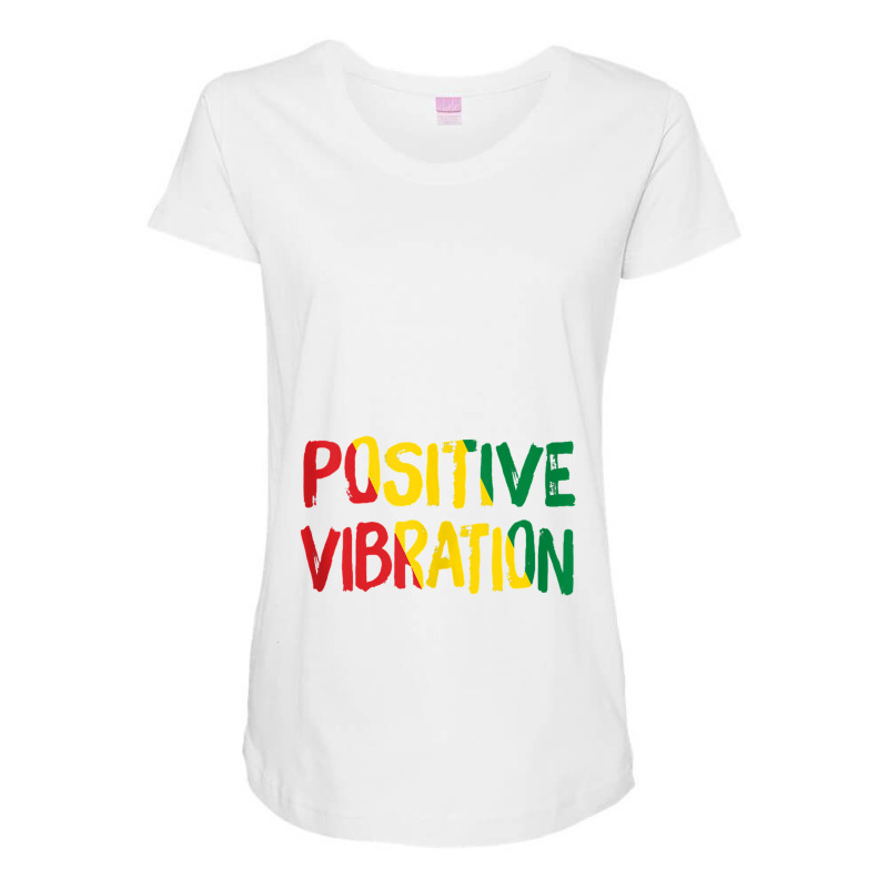 Positive Vibration Vibes Rasta Reggae Jamaica Tank Top Maternity Scoop Neck T-shirt by saterseim | Artistshot