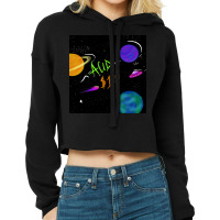 Space Sour Deals Cropped Hoodie | Artistshot