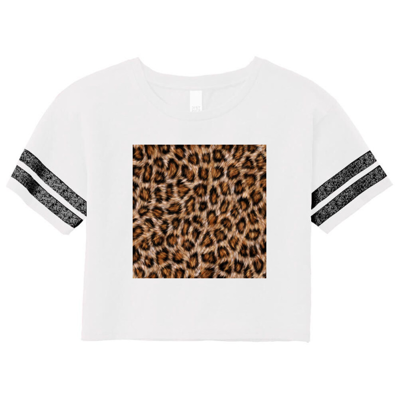 Leopard Skin Texture Pattern Scorecard Crop Tee | Artistshot