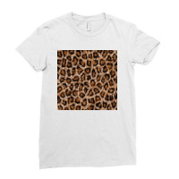 Leopard Skin Texture Pattern Ladies Fitted T-shirt | Artistshot