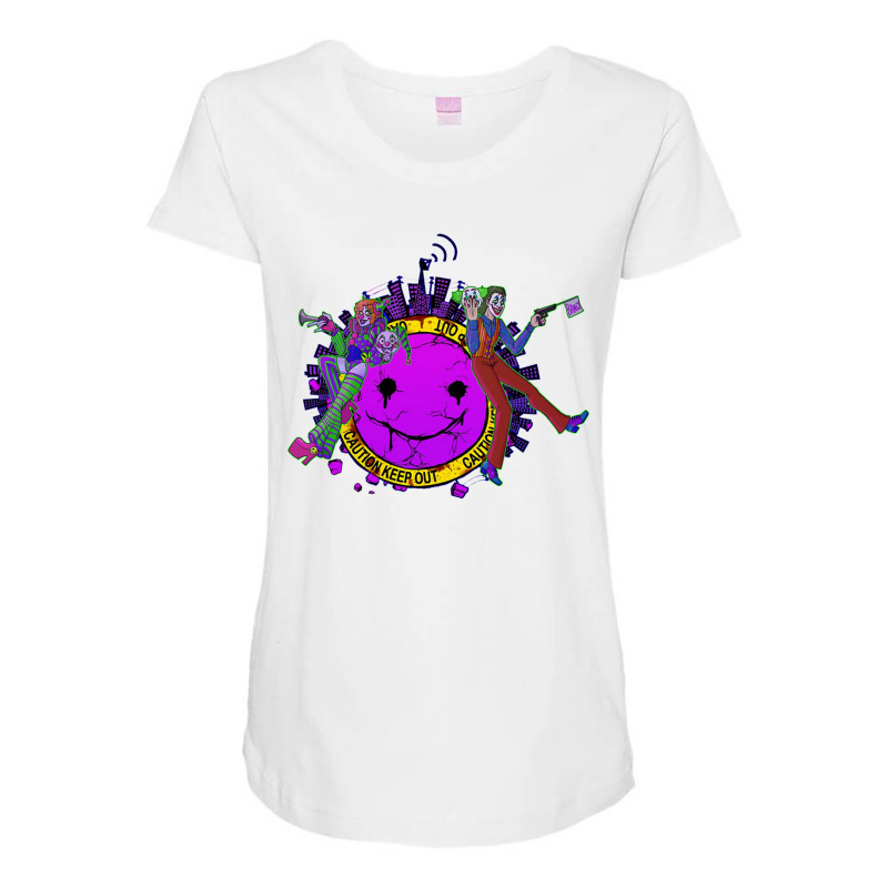 Clowns Do Crime Maternity Scoop Neck T-shirt by adamharfii | Artistshot