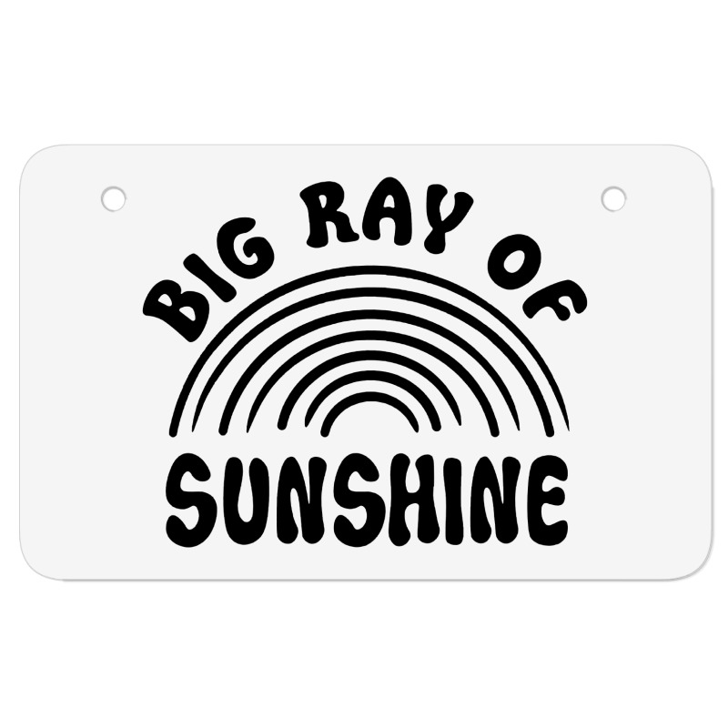 Big Ray Of Sunshine ATV License Plate by Nicole Tees | Artistshot