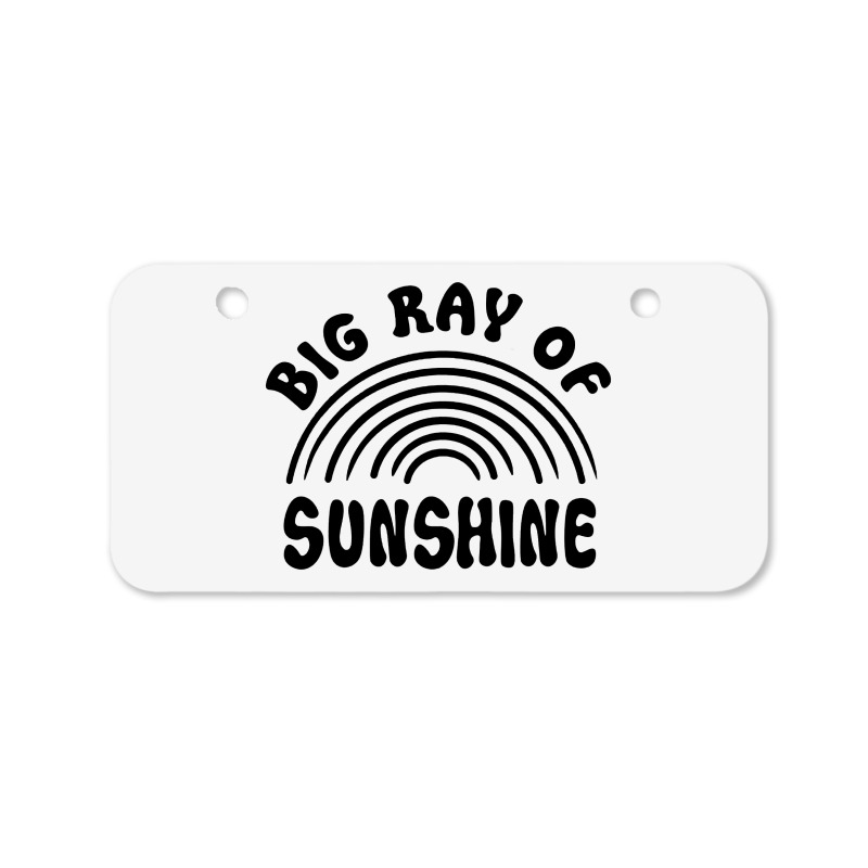 Big Ray Of Sunshine Bicycle License Plate by Nicole Tees | Artistshot