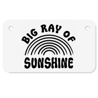 Big Ray Of Sunshine Motorcycle License Plate | Artistshot