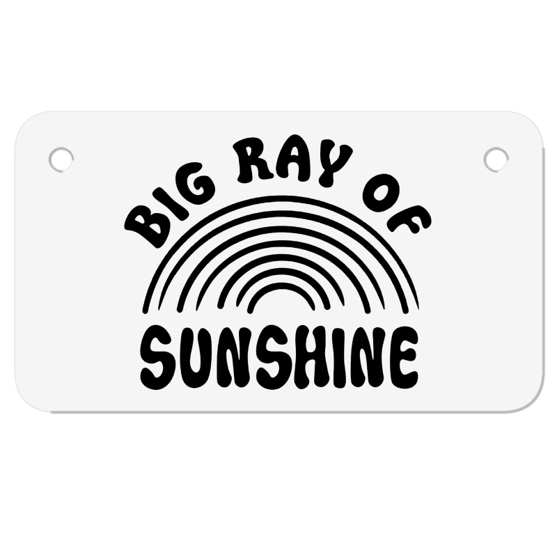 Big Ray Of Sunshine Motorcycle License Plate by Nicole Tees | Artistshot