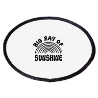 Big Ray Of Sunshine Oval Patch | Artistshot