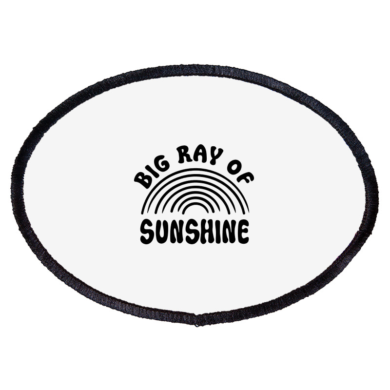 Big Ray Of Sunshine Oval Patch by Nicole Tees | Artistshot