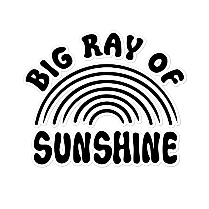 Big Ray Of Sunshine Sticker by Nicole Tees | Artistshot