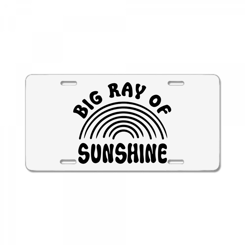 Big Ray Of Sunshine License Plate by Nicole Tees | Artistshot