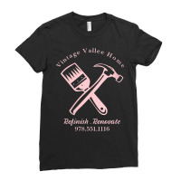 Womens Vintage Vallee Home Renovations Company Hoodie V Neck T Shirt Ladies Fitted T-shirt | Artistshot