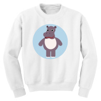 Animal Aset - Hippopotamus Character Youth Sweatshirt | Artistshot