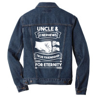 Uncle & 2 Nephews True Frienship For Eternity Nephews Uncles T Shirt Men Denim Jacket | Artistshot