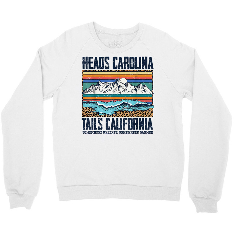 Vintage Heads Carolina Tail California Summer Beach Paradise T Shirt Crewneck Sweatshirt by ReagerAero | Artistshot