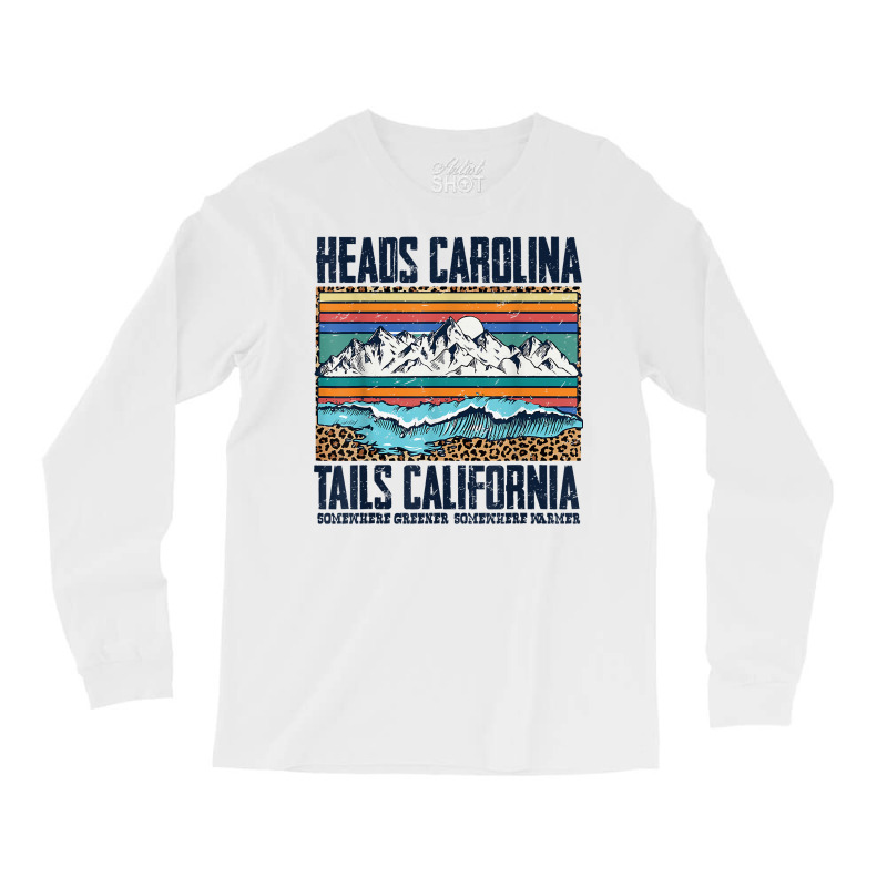 Vintage Heads Carolina Tail California Summer Beach Paradise T Shirt Long Sleeve Shirts by ReagerAero | Artistshot