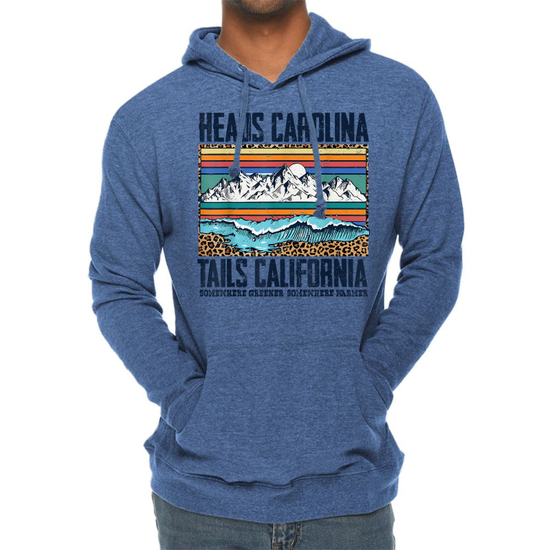 Vintage Heads Carolina Tail California Summer Beach Paradise T Shirt Lightweight Hoodie by ReagerAero | Artistshot