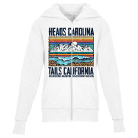 Vintage Heads Carolina Tail California Summer Beach Paradise T Shirt Youth Zipper Hoodie | Artistshot