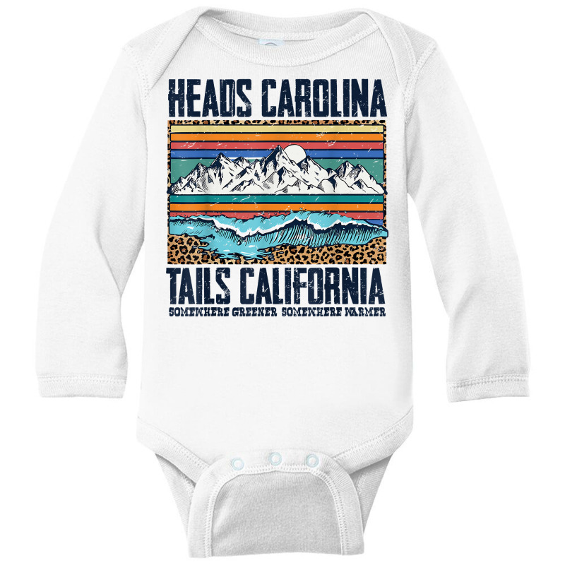 Vintage Heads Carolina Tail California Summer Beach Paradise T Shirt Long Sleeve Baby Bodysuit by ReagerAero | Artistshot