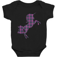 Scotsman Scotland Unicorn Plaid Tartan Day Scottish Unicorn Baby Bodysuit | Artistshot