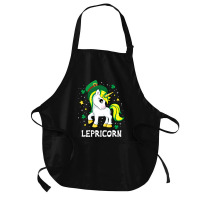 St Patricks Day Unicorn  Lepricorn Medium-length Apron | Artistshot