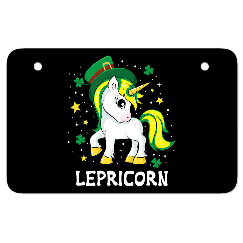 St Patricks Day Unicorn  Lepricorn Atv License Plate | Artistshot