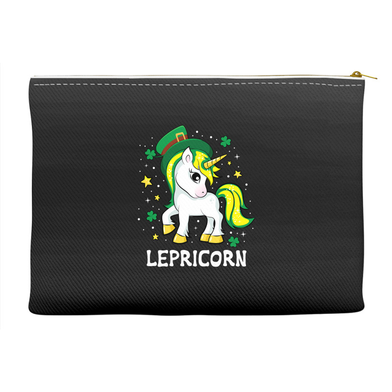 St Patricks Day Unicorn  Lepricorn Accessory Pouches | Artistshot