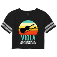 Viola The Instrument For Intelligent People Music Scorecard Crop Tee | Artistshot