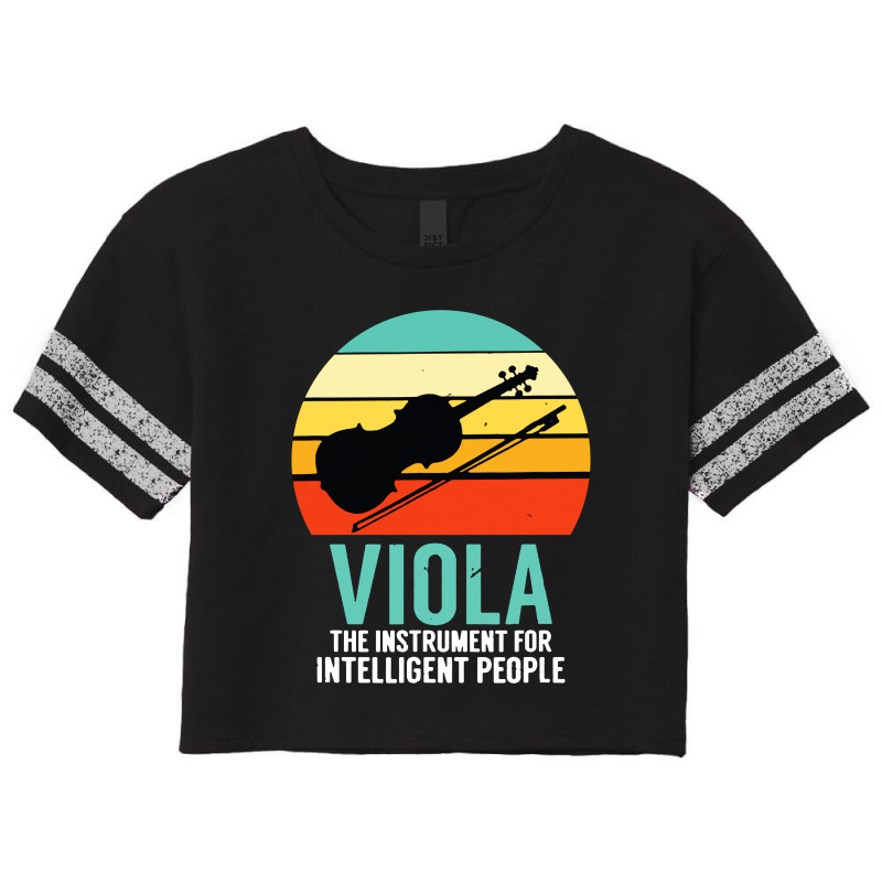 Viola The Instrument For Intelligent People Music Scorecard Crop Tee by noadlex1212 | Artistshot