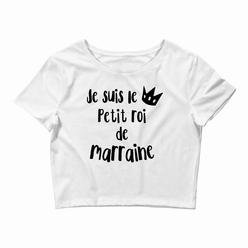 Enfant Je Suis Le Petit Roi Crop Top by Nicole Tees | Artistshot