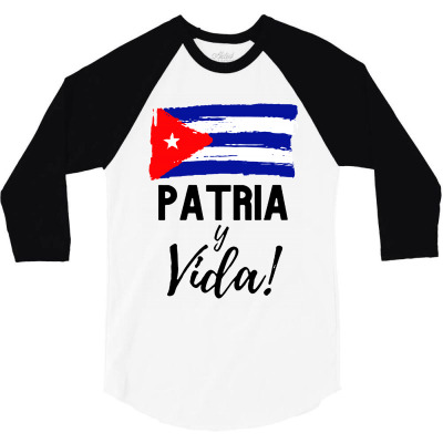 Freedom For Cuba Movement San Isidro 3/4 Sleeve Shirt Designed By Loye771290