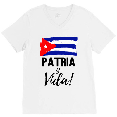 Freedom For Cuba Movement San Isidro V-neck Tee Designed By Loye771290
