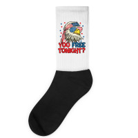 You Free Tonight Bald Eagle Mullet American Flag 4th Of July Tank Top Socks | Artistshot