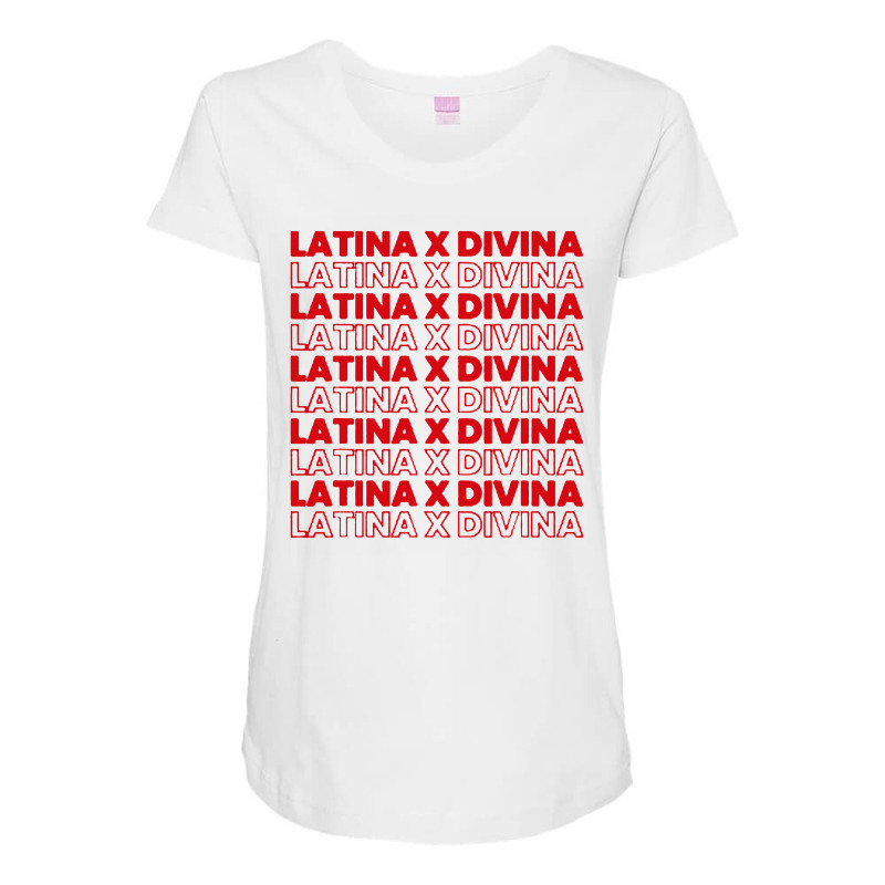 Latin Divine Printed T-shirt Maternity Scoop Neck T-shirt by patric9909 | Artistshot