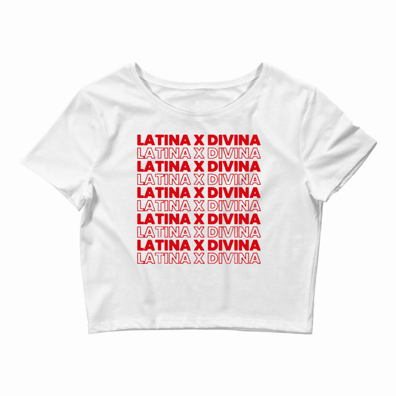 Latin Divine Printed T-shirt Crop Top by patric9909 | Artistshot