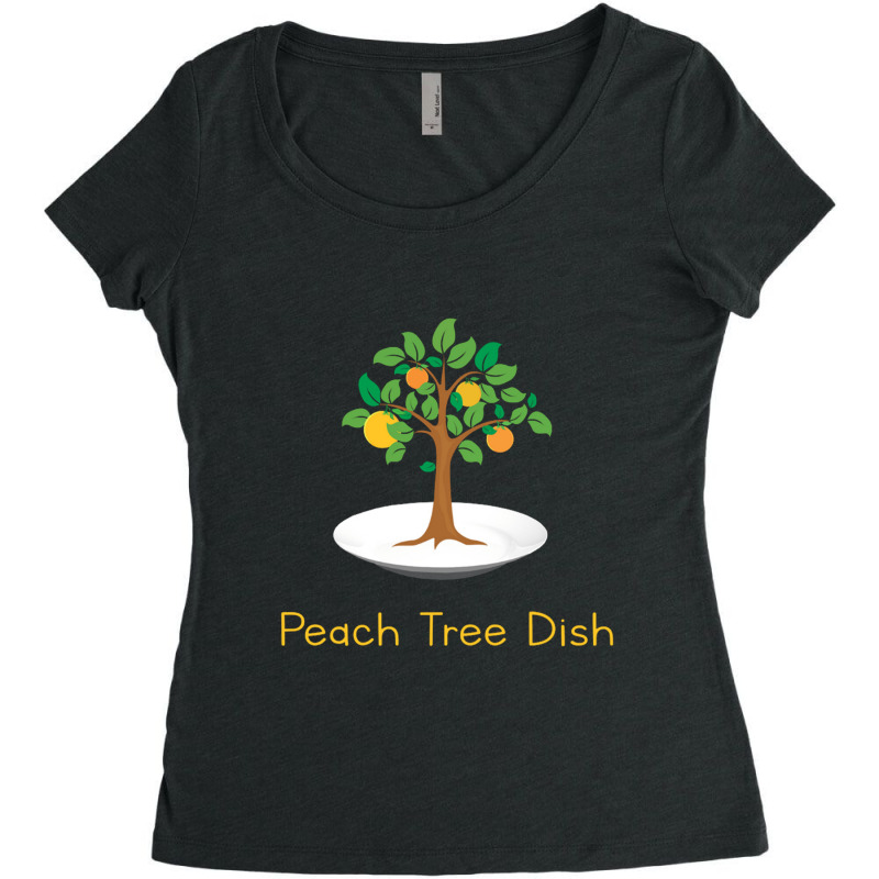 Peach Tree Dish Sarcastic Witty Humor Petri Dish Long Sleeve Women's Triblend Scoop T-shirt by saterseim | Artistshot