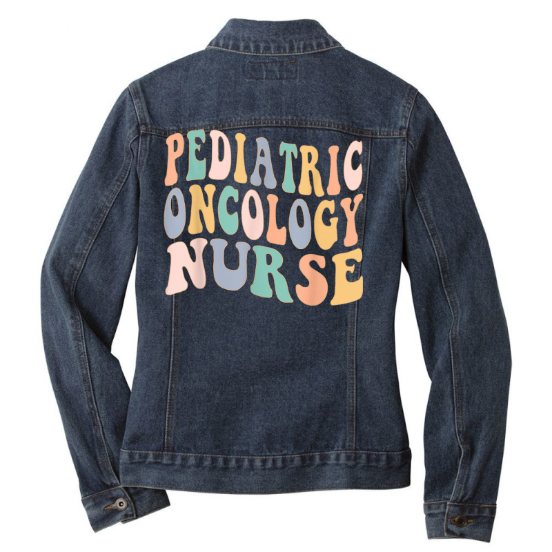 Pediatric Oncology Nurse Vintage Registered Nursing Rn Nurse T Shirt Ladies Denim Jacket | Artistshot