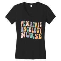 Pediatric Oncology Nurse Vintage Registered Nursing Rn Nurse T Shirt Women's V-neck T-shirt | Artistshot