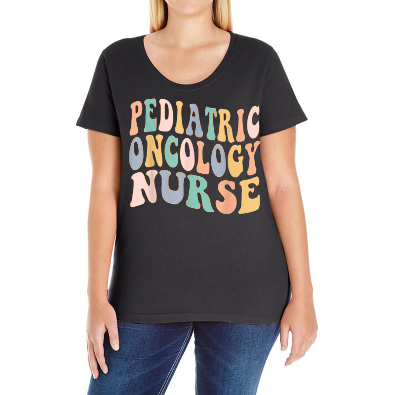 Pediatric Oncology Nurse Vintage Registered Nursing Rn Nurse T Shirt Ladies Curvy T-shirt | Artistshot