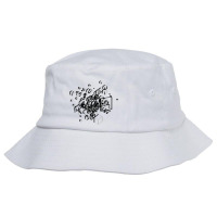 3d Futuristic Bg White Bucket Hat | Artistshot