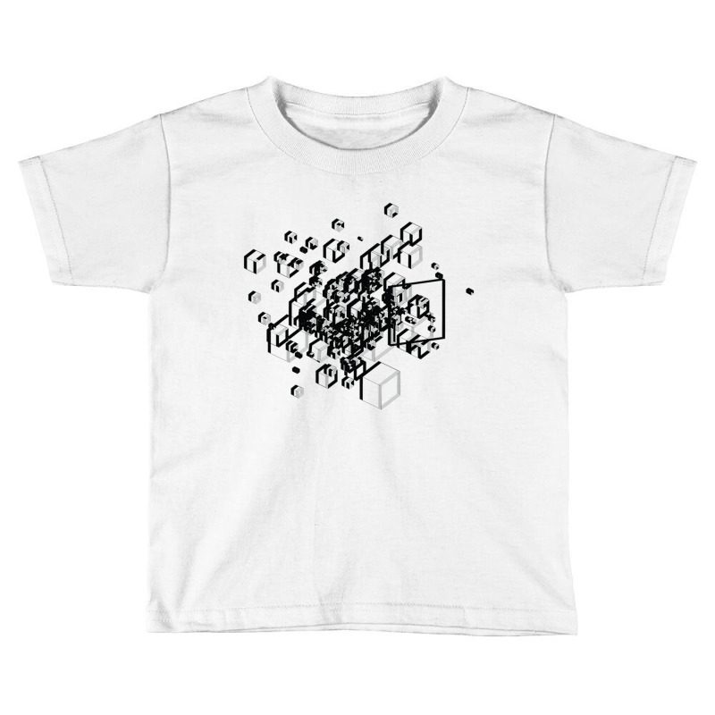 3d Futuristic Bg White Toddler T-shirt by mylittleartsym | Artistshot