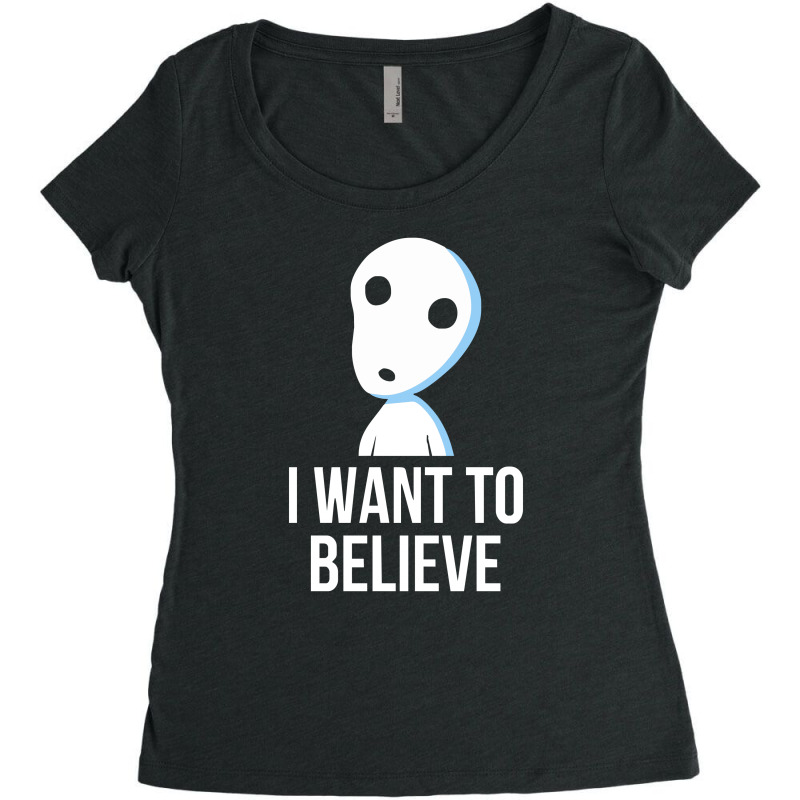 Believe In Spirits Women's Triblend Scoop T-shirt by Dony_store | Artistshot