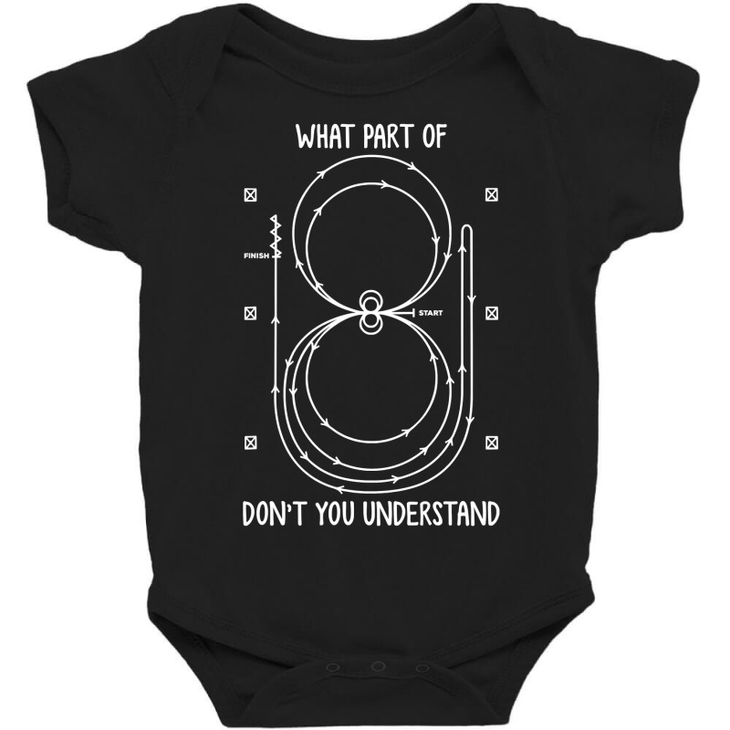 Funny Reining Pattern Western Horse Riding Equestrian T Shirt Baby Bodysuit | Artistshot