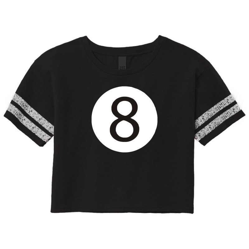 Black Eight Billiards Scorecard Crop Tee by Dony_store | Artistshot