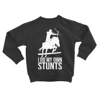 I Do My Own Stunts Shirt Mounted Archery Horse Archer T Shirt Toddler Sweatshirt | Artistshot