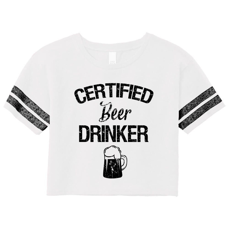 Certified Beer Drinker Scorecard Crop Tee by Cypryanus | Artistshot